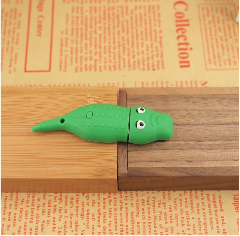 Creative Anime USB Flash Drive | USB 2.0, PVC, 1GB–32GB | Fun Gift for Anime Fans | Green