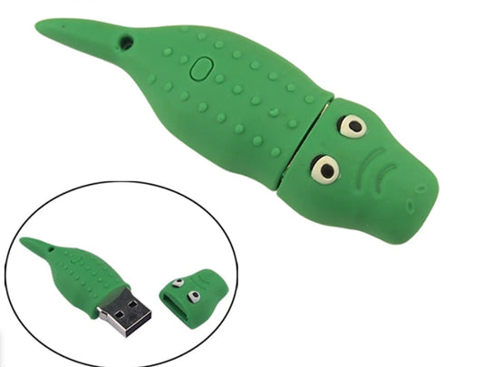 Creative Anime USB Flash Drive | USB 2.0, PVC, 1GB–32GB | Fun Gift for Anime Fans | Green