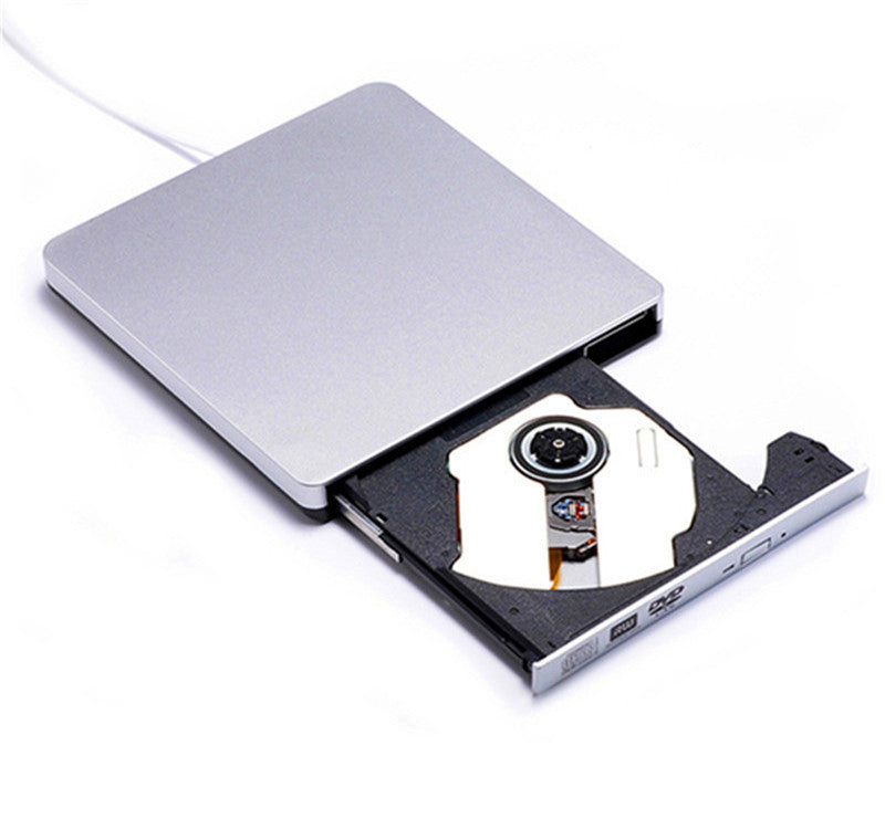External USB 3.0 DVD Burner & CD/DVD Player | 24X Burn & Read | Plug & Play | Mac & PC | Black & Silver