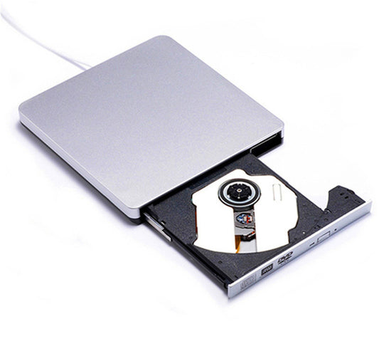External USB 3.0 DVD Burner & CD/DVD Player | 24X Burn & Read | Plug & Play | Mac & PC | Black & Silver