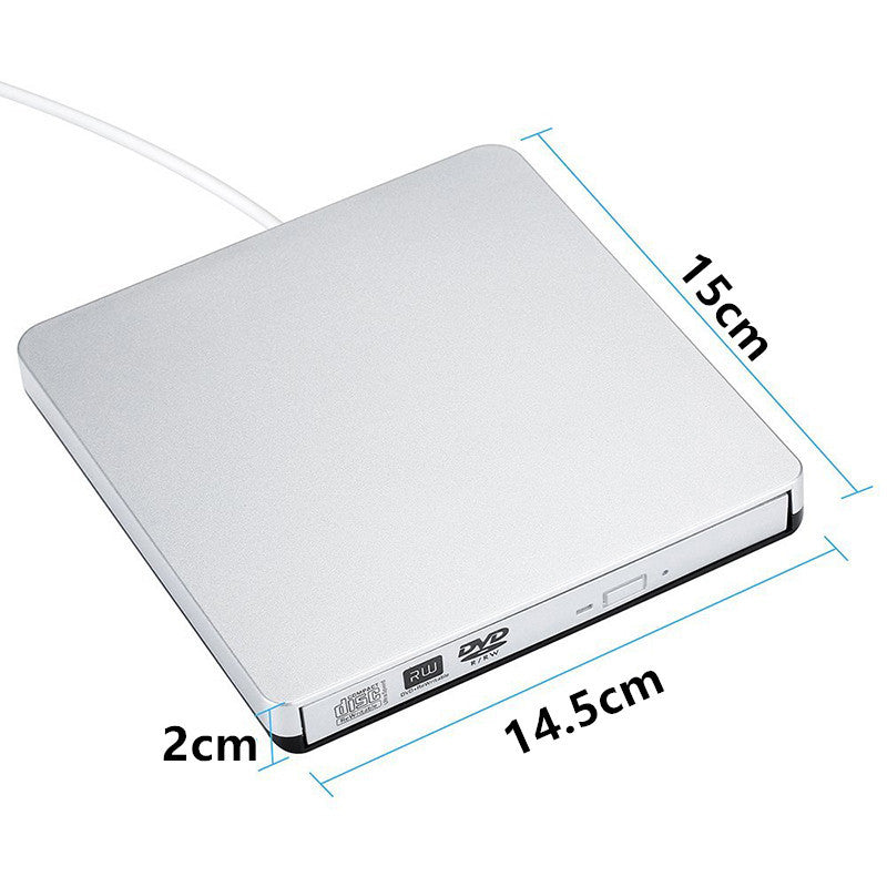 External USB 3.0 DVD Burner & CD/DVD Player | 24X Burn & Read | Plug & Play | Mac & PC | Black & Silver