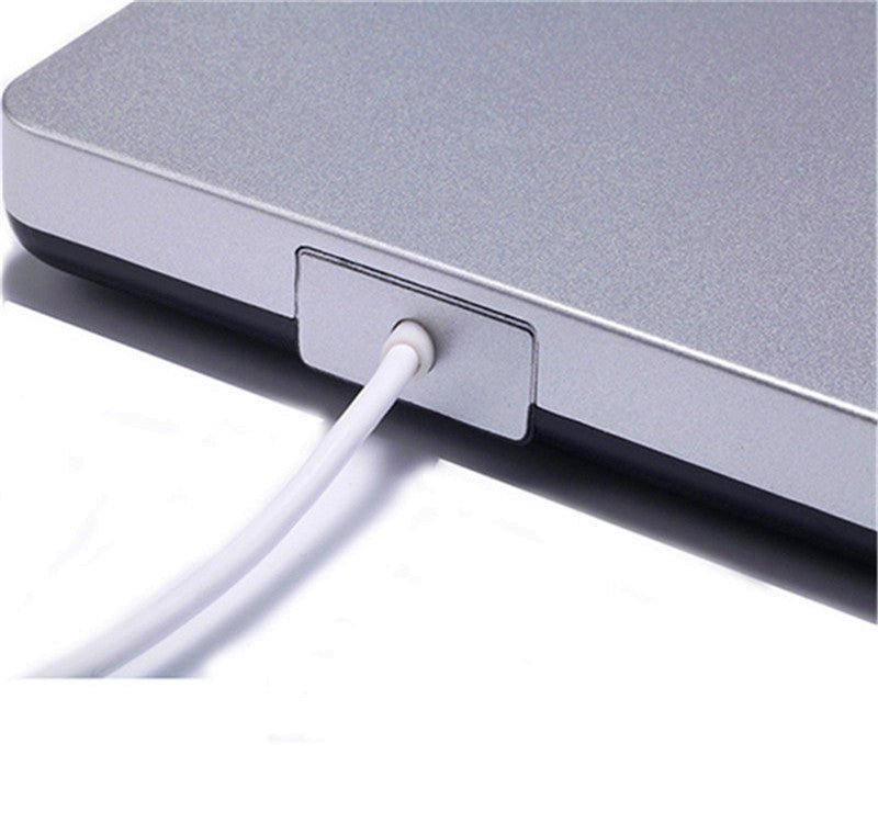 External USB 3.0 DVD Burner & CD/DVD Player | 24X Burn & Read | Plug & Play | Mac & PC | Black & Silver