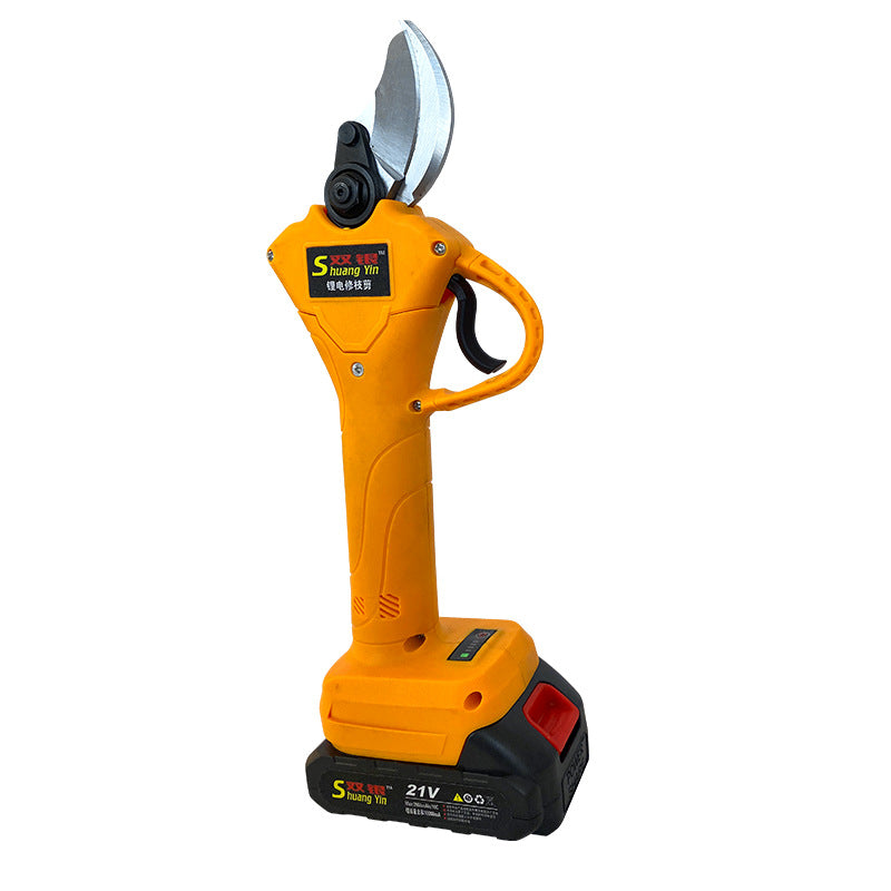 SY350 Electric Pruning Shears | DC21V Lithium Battery, 35mm Cut, 2300 RPM, 2 Batteries Included