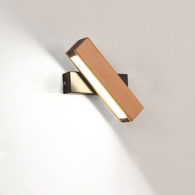 Wooden LED Wall Sconce | 4W & 6W | Warm, Neutral & White Light | 111–240V | Wood Shade | Modern Minimalist | Small & Large | Black & White | Living Room, Bedroom & Dining