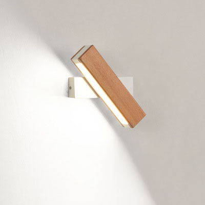 Wooden LED Wall Sconce | 4W & 6W | Warm, Neutral & White Light | 111–240V | Wood Shade | Modern Minimalist | Small & Large | Black & White | Living Room, Bedroom & Dining