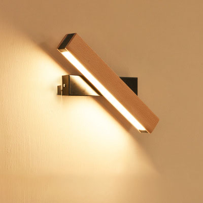 Wooden LED Wall Sconce | 4W & 6W | Warm, Neutral & White Light | 111–240V | Wood Shade | Modern Minimalist | Small & Large | Black & White | Living Room, Bedroom & Dining