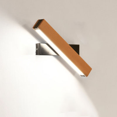 Wooden LED Wall Sconce | 4W & 6W | Warm, Neutral & White Light | 111–240V | Wood Shade | Modern Minimalist | Small & Large | Black & White | Living Room, Bedroom & Dining