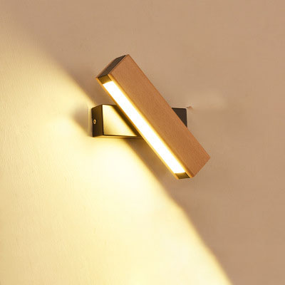 Wooden LED Wall Sconce | 4W & 6W | Warm, Neutral & White Light | 111–240V | Wood Shade | Modern Minimalist | Small & Large | Black & White | Living Room, Bedroom & Dining