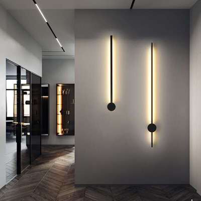 LED Long Strip Wall & Ceiling Bar Light | 30,000hr | 220V | Remote Control | Warm & White Light | 60cm & 80cm | Black & Gold | 10–15m² Coverage