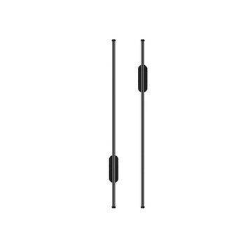 LED Long Strip Wall & Ceiling Bar Light | 30,000hr | 220V | Remote Control | Warm & White Light | 60cm & 80cm | Black & Gold | 10–15m² Coverage