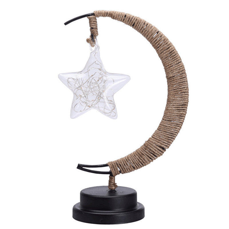 Glass Pendant LED Fairy String Light | 2m | 20 LEDs | Copper Wire | Apple, Ball, Star & Rattan | Battery & USB | Room & Party Decor