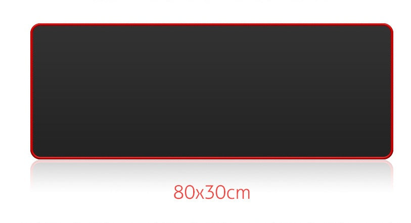 Gaming Mouse Pad | Black & Red | Non-Slip Rubber Base, Wrist Guard | 4 Sizes | Office & Gaming