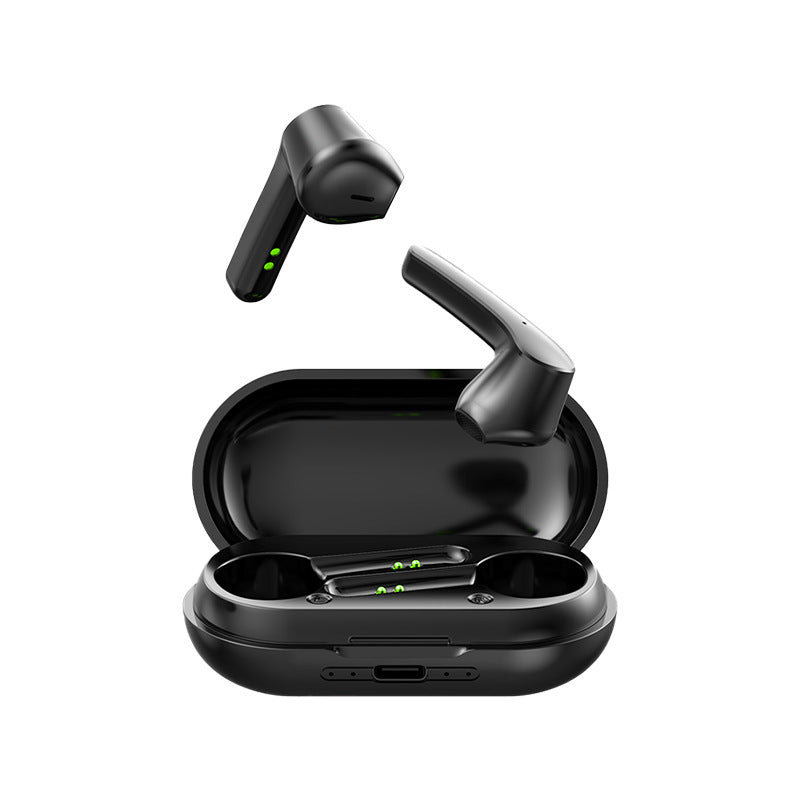 Bluetooth 5.0 TWS In-Ear Wireless Earbuds | NFC | Voice Control | Power Display | Multi-Point | 10m Range | Noise Cancelling | Stereo | Black & White