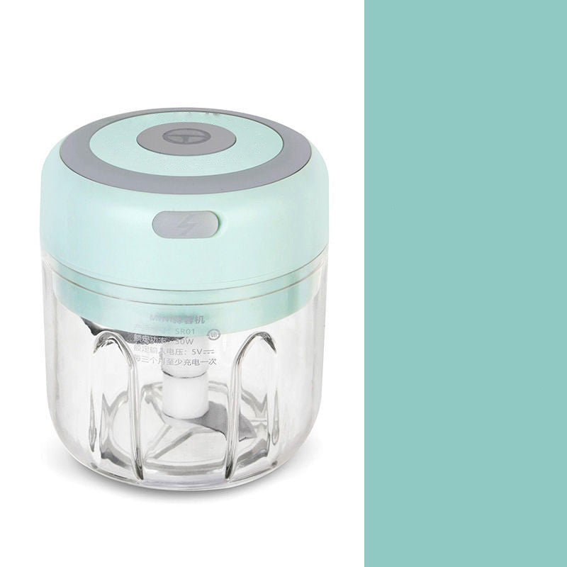 Mini Electric USB Rechargeable Garlic & Food Chopper | 30W | 1200mAh | BPA-Free | Stainless Steel Blade | 100ml, 250ml & 350ml | Green, Pink & White | Kitchen Tool