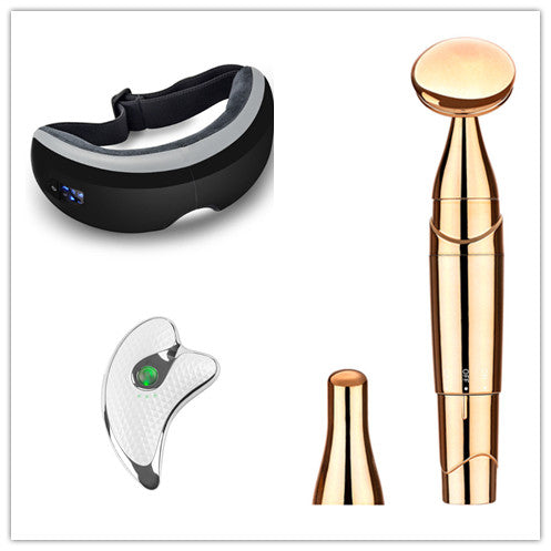 Bluetooth Eye Massager | Air Pressure | Hot Compress | Vibration | 3–6 Modes | 1200mAh | Leather Case | Eye Fatigue, Dark Circles & Sleep Aid