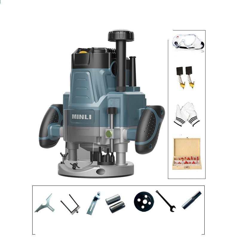 Multifunctional Electric Wood Router & Trimmer | 930W / 1650W / 2200W, 22000 RPM, 12.7mm Chuck