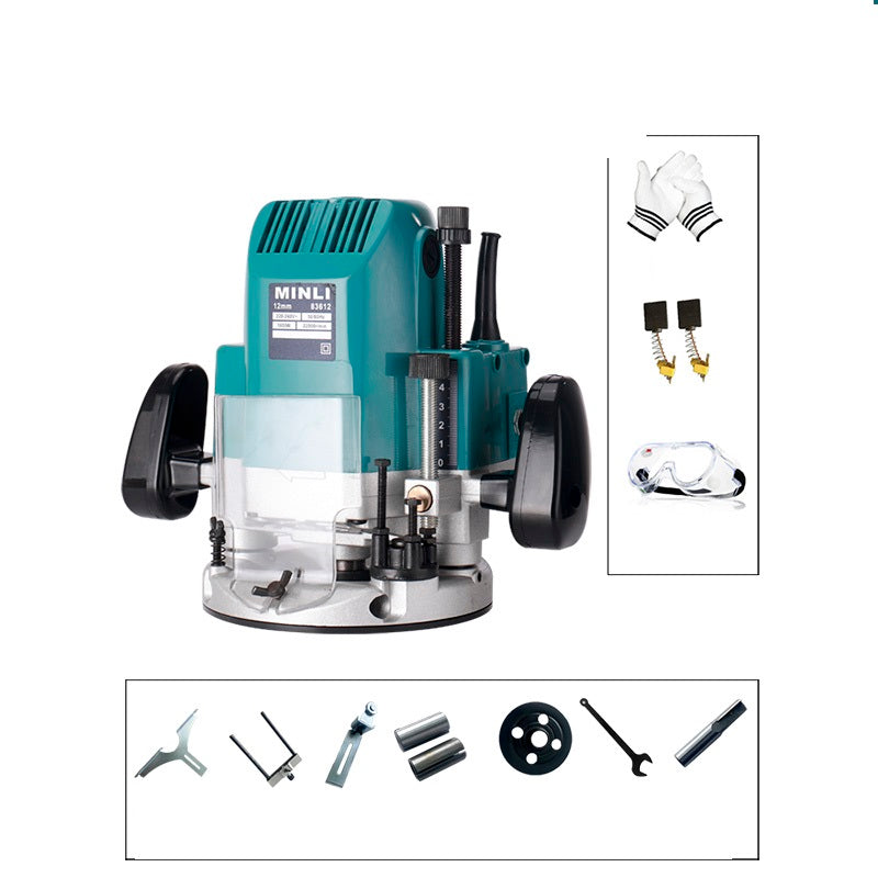 Multifunctional Electric Wood Router & Trimmer | 930W / 1650W / 2200W, 22000 RPM, 12.7mm Chuck
