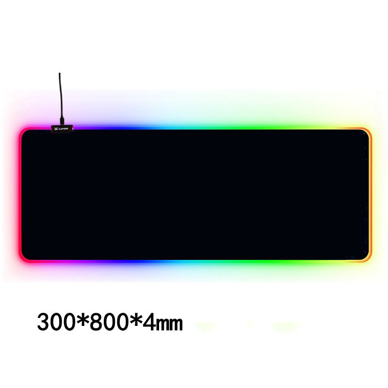 RGB LED Gaming Mouse Pad | Luminous Lighting | Waterproof Cloth | Stitched Edges | 7 Sizes