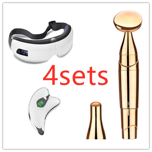 Bluetooth Eye Massager | Air Pressure | Hot Compress | Vibration | 3–6 Modes | 1200mAh | Leather Case | Eye Fatigue, Dark Circles & Sleep Aid