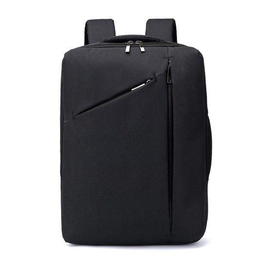 Unisex Laptop Backpack | Zipper | Soft Surface | 31×44×10cm | Black, Blue & Grey | Men & Women