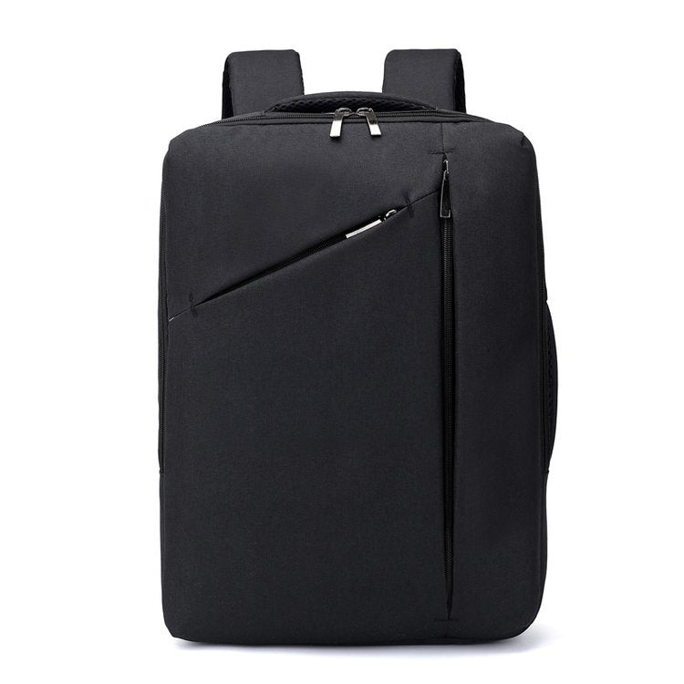Unisex Laptop Backpack | Zipper | Soft Surface | 31×44×10cm | Black, Blue & Grey | Men & Women