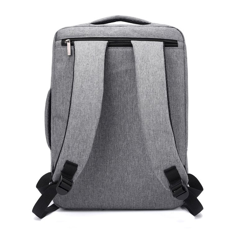 Unisex Laptop Backpack | Zipper | Soft Surface | 31×44×10cm | Black, Blue & Grey | Men & Women