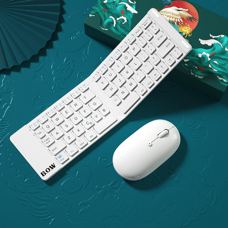 Foldable Bluetooth Keyboard | Wireless | Quiet Keys | Touchpad | Business & Travel | Keyboard Only & Keyboard + Mouse | 2 Colours
