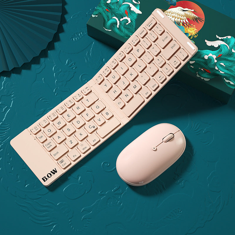 Foldable Bluetooth Keyboard | Wireless | Quiet Keys | Touchpad | Business & Travel | Keyboard Only & Keyboard + Mouse | 2 Colours