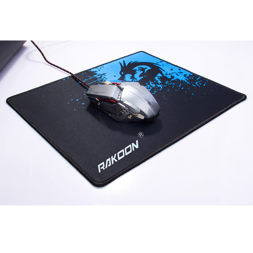 Gaming & Office Mouse Pad | Smooth Textured Surface | Reinforced Stitched Edges | Natural Rubber Non-Slip Base | Easy Clean | 4 Sizes