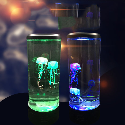 Jellyfish LED Table Lamp | Acrylic Shade | 5000hr | USB & US Plug | With & Without Remote | 14×14×35cm & 10.7×10.7×30cm | Bedroom & Living Room Decor