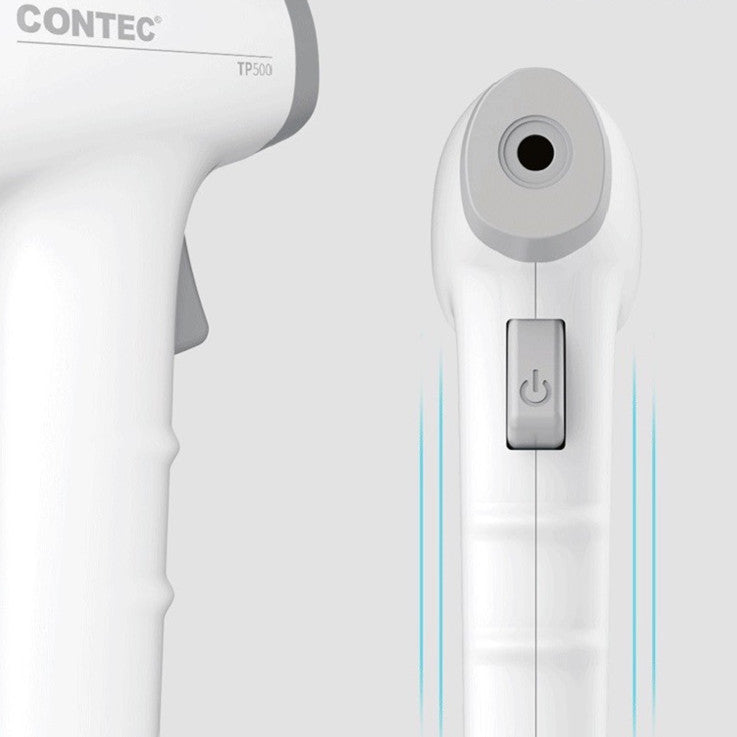 TP500 Non-Contact Infrared Forehead Thermometer | Medical Grade, Instant Read | White