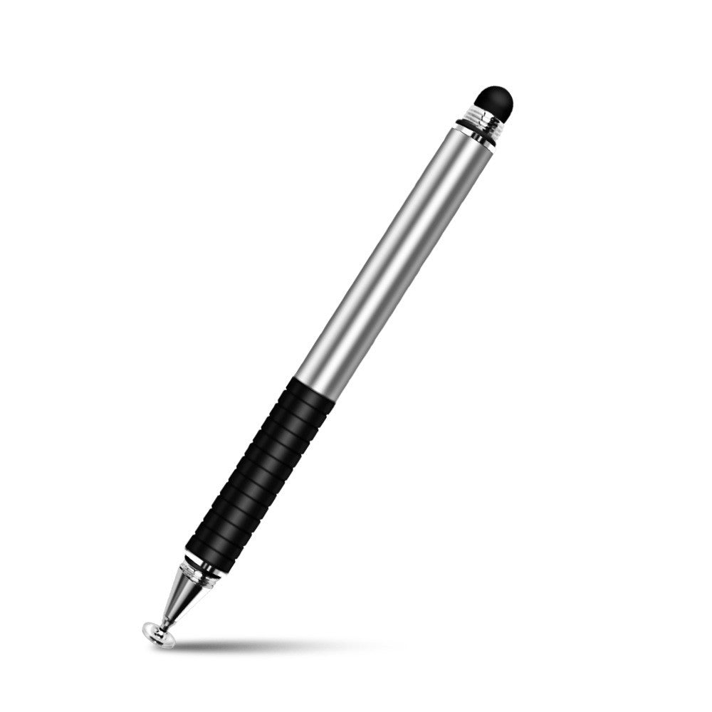 2-in-1 Metal Stylus Pen | Cloth Tip & Round Tip | Universal for Android & iOS | Black, Grey, Pink, Silver
