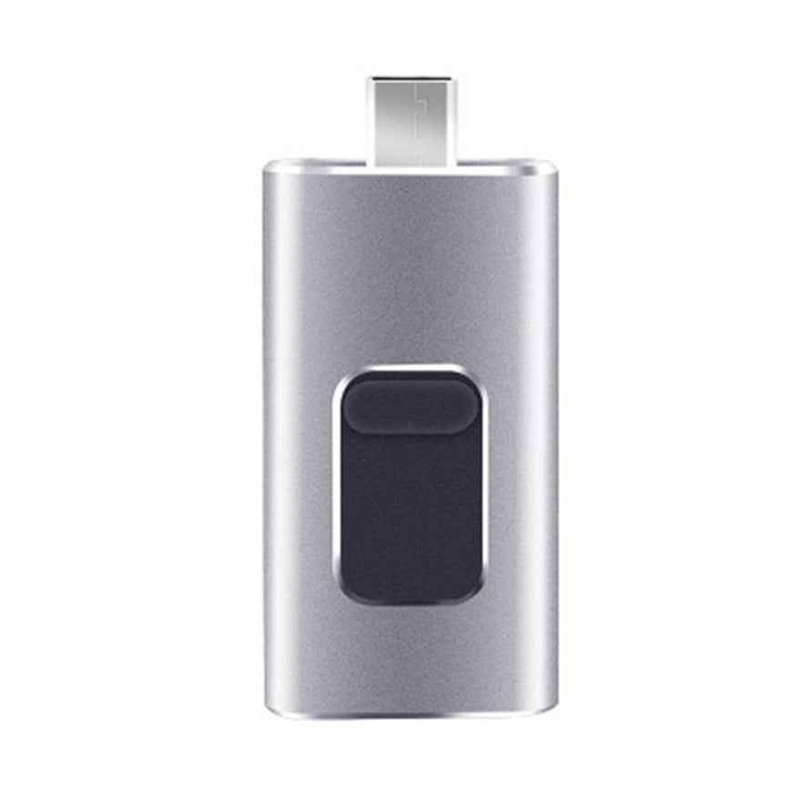 4-in-1 USB Flash Drive – iPhone Lightning, USB-C, USB-A & Micro USB | 8G–1TB | Black, Gold, Silver & Rose Gold