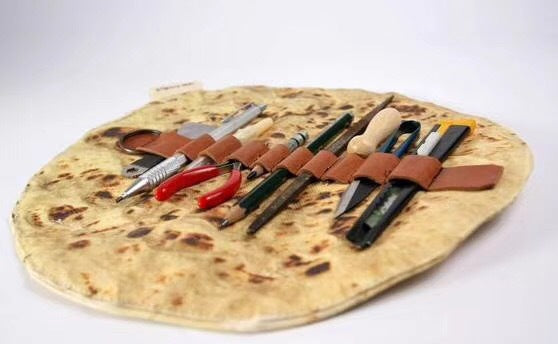Burrito Pencil Case | Novelty Pencil Holder | Funny School & Office Supply Organizer