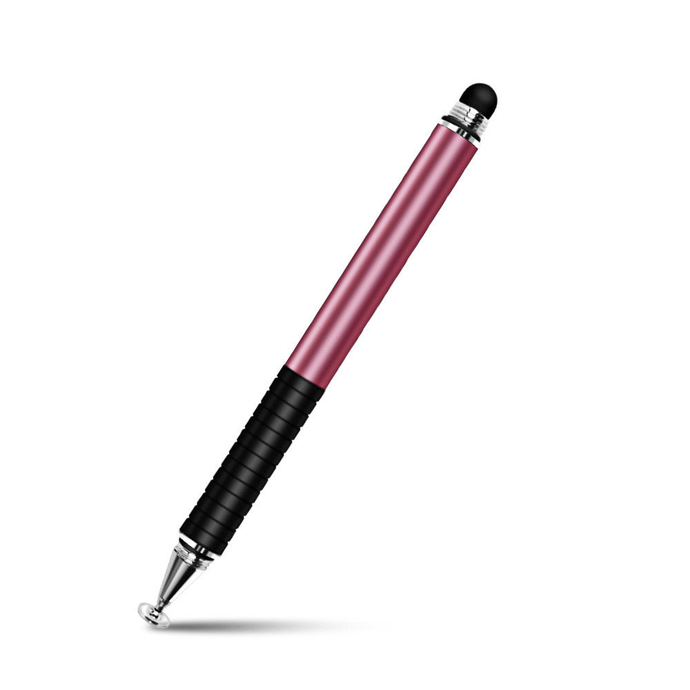 2-in-1 Metal Stylus Pen | Cloth Tip & Round Tip | Universal for Android & iOS | Black, Grey, Pink, Silver