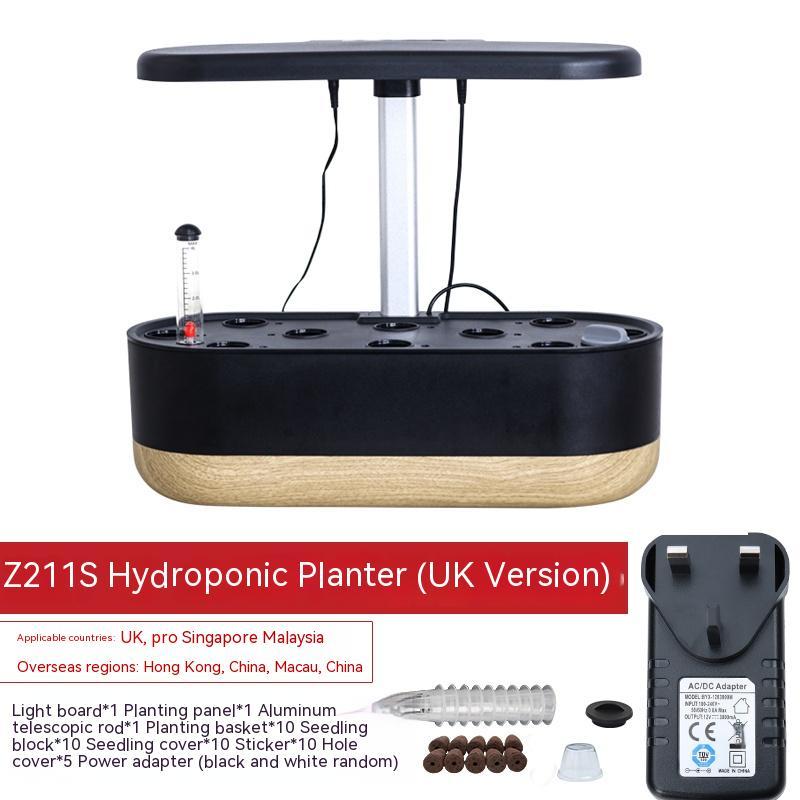 Z211S Smart Hydroponic Indoor Planter | 4.2L Tank, Soilless Cultivation, EU/UK/US Plug, Beige & Black