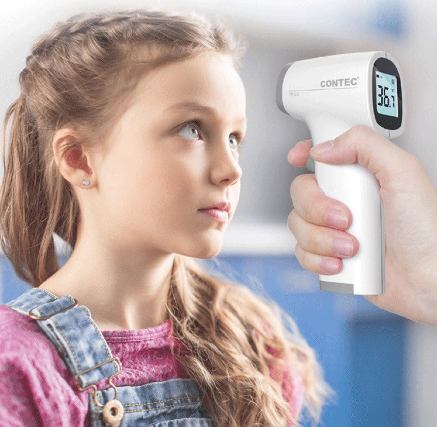 TP500 Non-Contact Infrared Forehead Thermometer | Medical Grade, Instant Read | White