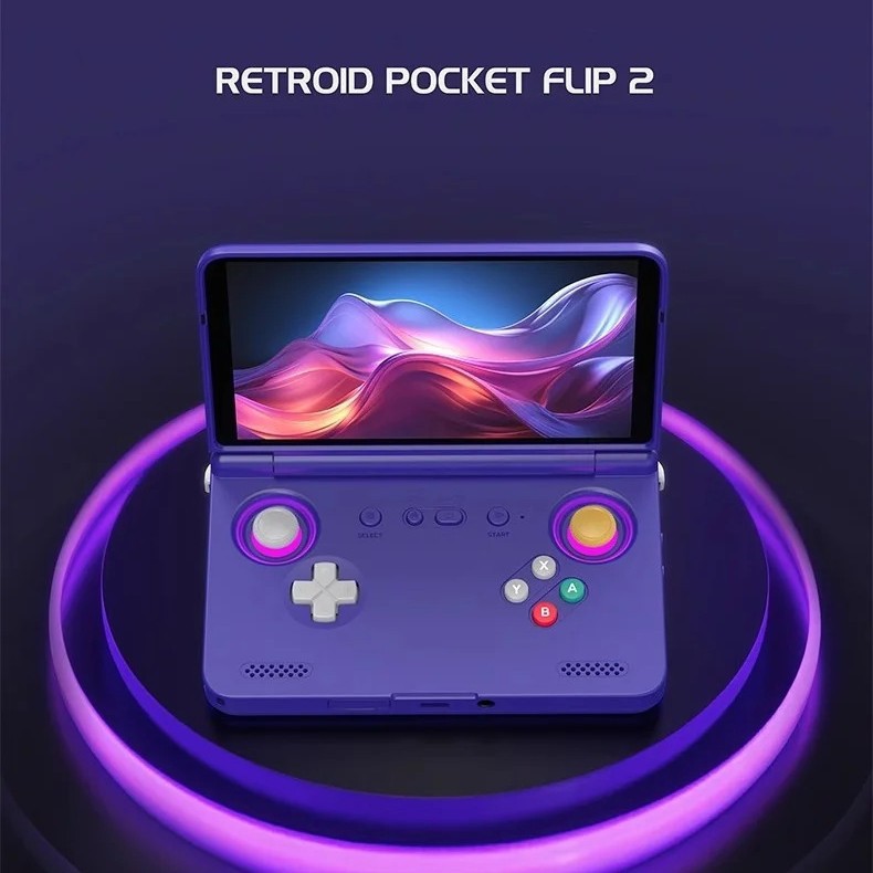 Retroid Pocket Flip2 – SD865, 5.5" OLED Flip Screen Android Handheld Game Console