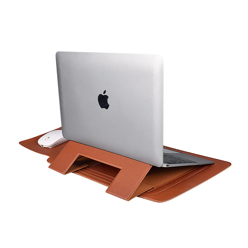 PU Leather Laptop Sleeve & Inner Bag | 13.3", 14.1", 15.4" | Multiple Colors | Bracket Style