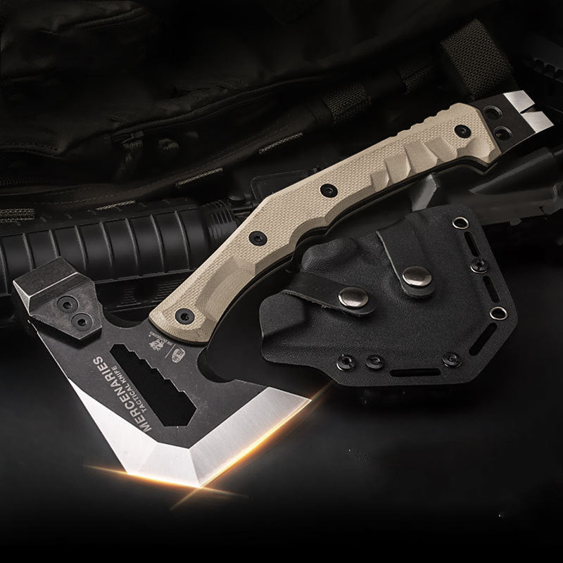 FT-02 Tactical Multi-Function Camping Axe | 440C Steel, 58HRC, G10 Handle, Axe + Hammer + Hex Driver