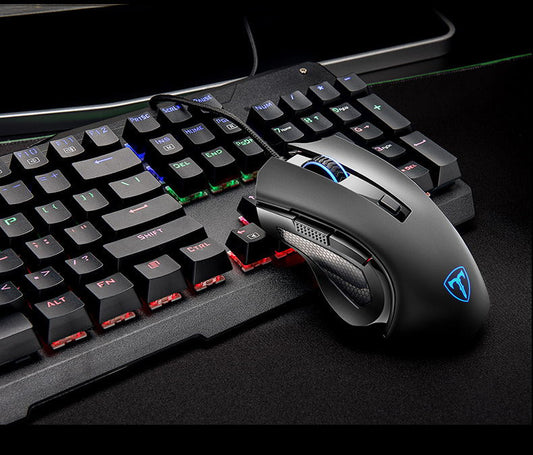 6-Button Wired USB Gaming Mouse | 8M Click Life | 130×85×45mm | Ergonomic | Black