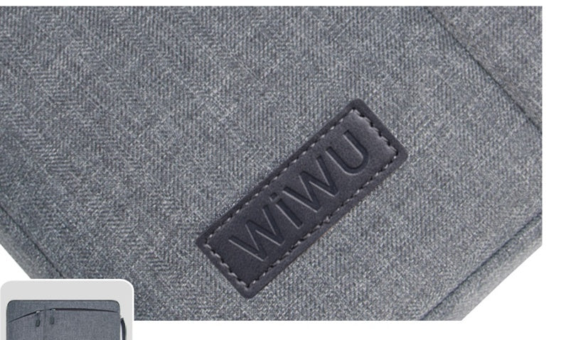 Nylon Laptop Sleeve Case | Shockproof, Waterproof, Multi-Pocket | 12", 13.3", 15.4" & 15.6" | Black & Gray