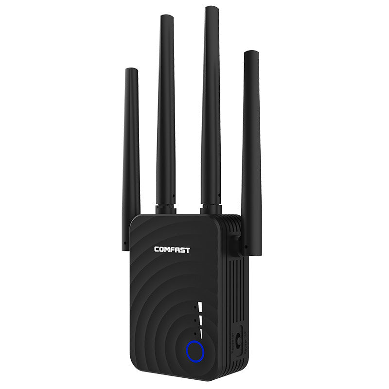 AC1200 Dual-Band WiFi Range Extender | 1200Mbps | 2.4G & 5G | Repeater Router Access Point | 4 Antennas