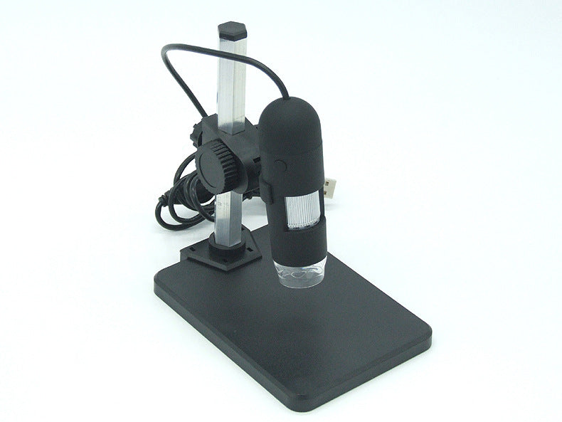 1000X USB Digital Microscope Camera | 8 LED | 5× Digital Zoom | 0–40mm Focus | 640×480 | 30fps | Driver-Free | USB 2.0 | Black
