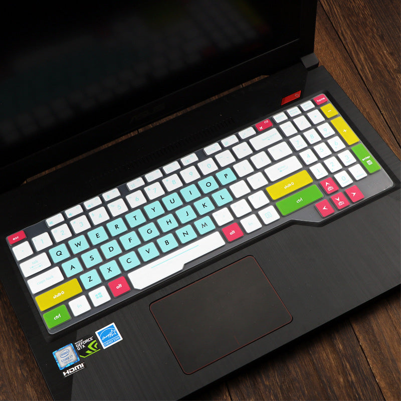 ASUS Laptop Keyboard Protective Cover Skin | Dust & Spill Proof | 15 Colours | Solid, Gradient, Translucent & Rainbow | Silicone Film