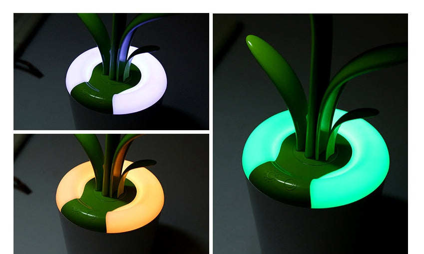 Flexible Neck Touch LED Table Lamp | 3 Brightness + 7-Colour Ambient | 1200mAh | 10hr+ | Micro-USB | ≤3W | 35cm | Bedroom, Desk & Kids Room | Pink & Blue