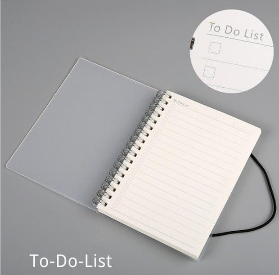 Clear Cover Spiral Notebook | 100gsm Cream Paper | Blank, Lined, Dotted, Grid, Diary & To-Do | A5 & A6