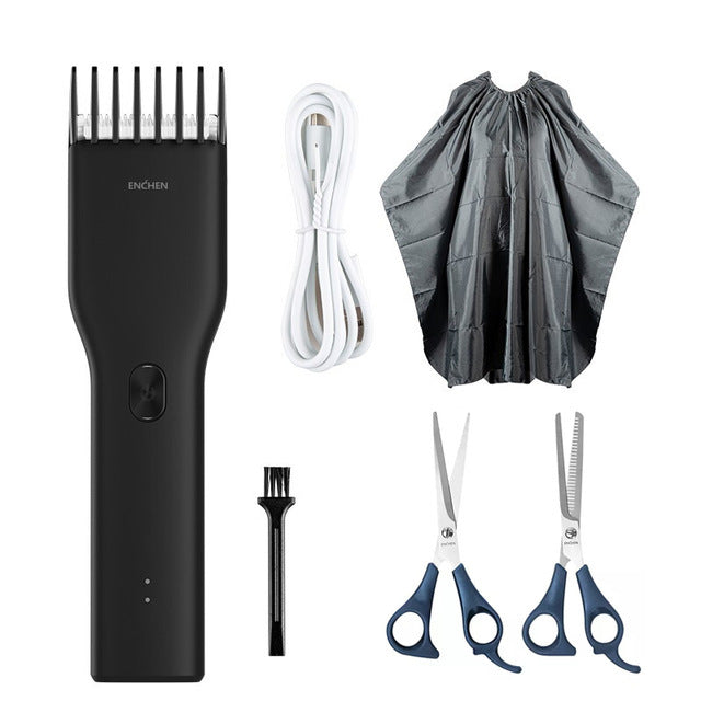 Cordless Rechargeable Hair Clipper | 5W | 5V | 90-Min Charge | 164×43mm | Adult & Children | Not Waterproof | Black & White