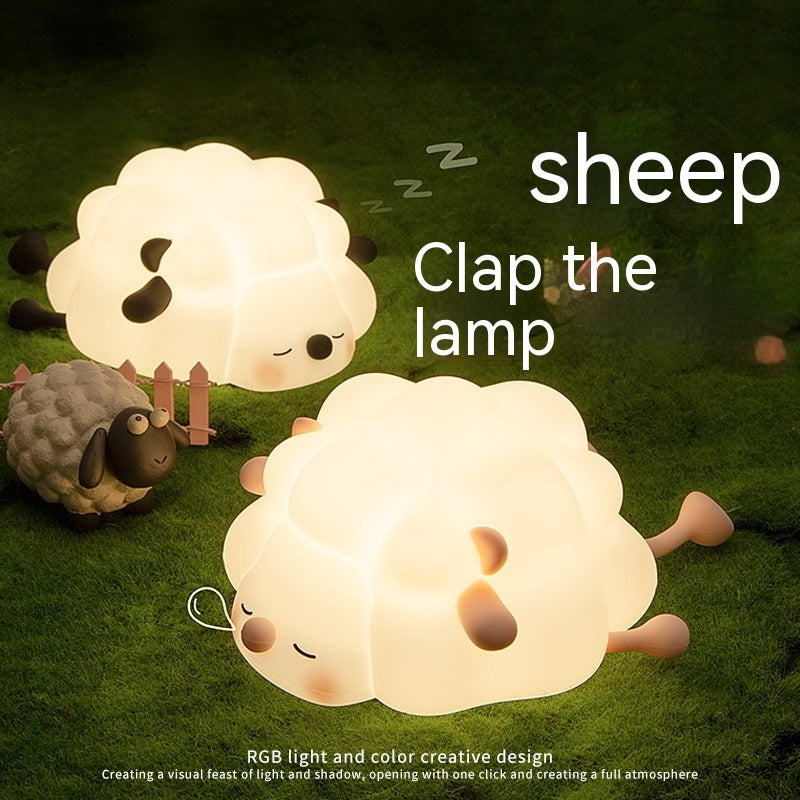 Silicone Animal Night Light | BPA-Free | 3 Brightness Levels | 30-Min Timer | 6hr Battery | Type-C | Kids Bedroom | Black, Pink, Panda & Rabbit