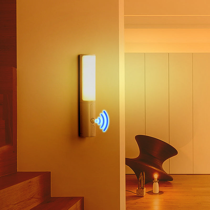 Motion Sensor LED Night Light | PIR | 3m Range | 100° Sensing | 350° Rotatable | 3 Colour Temps | Dimmable | Battery & USB Rechargeable | Gray & White